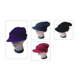 72 Pieces Ladies Hats With Visor - Winter Beanie Hats