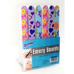 144 Pieces Cushioned Emery Boards On Counter Display - Manicure and Pedicure Items