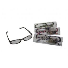144 Wholesale Plastic Printed Reading Glasses With Case