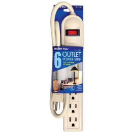 12 Pieces 6 Outlet Power Strip - Electrical