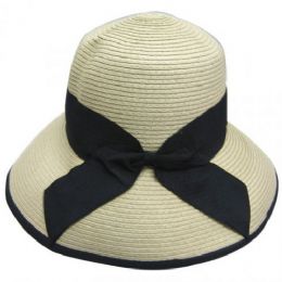 36 Pieces Ladies Fashion Sun Hats W/ Bow - Sun Hats