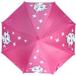 48 Pieces Kid Size Cat Umbrella Pink - Umbrellas & Rain Gear