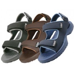 30 Wholesale Men's Velcro Strap Sandals