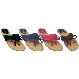 48 Wholesale Ladies Sandal With Denim And Lace