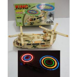 24 Pieces Bump & Go Helicopter With Lights & Sound - Toy Sets