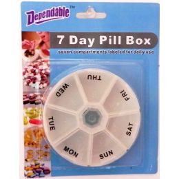 48 Pieces Deluxe 7 Day Pill Box - Pill Boxes and Accesories
