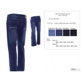 12 Wholesale Mens Trendy Fashion Jeans Sizes 30-38