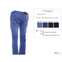 12 Wholesale Mens Trendy Jeans Sizes 30-38
