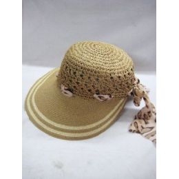 36 Wholesale Ladies Brown Summer Hat