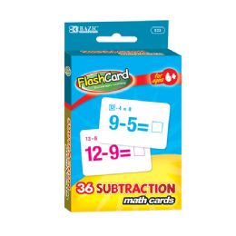 48 Bulk Bazic Subtraction Flash Cards (36/pack)