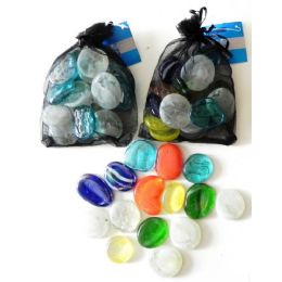 48 Units of Decorative Jumbo Glass Beads - Craft Beads