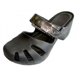 18 Wholesale Girls' Wedge Sandals (black Color Only)