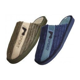 48 Pairs Men's House Corduroy Slippers - Men's Slippers
