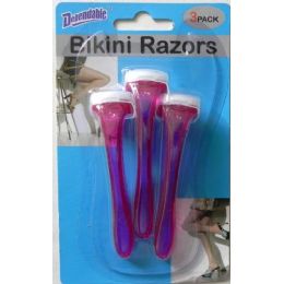 48 Units of Bikini Razors 3 Pack - Shaving Razors