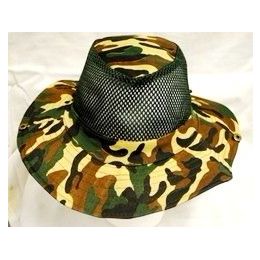 72 Pieces Fishing Hat Camouflage Cowboy Style - Cowboy & Boonie Hat