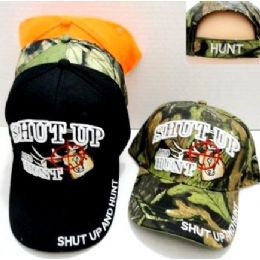 48 Wholesale Hunting Baseball Hats Shut Up And Hunt Deer