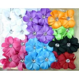 36 Units of Solid Color Hair Flower For Woman/ Lady - Hair Accessories