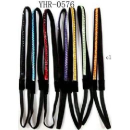 36 Wholesale Rhinestone Headband Elastic Stretch Hair Accessary