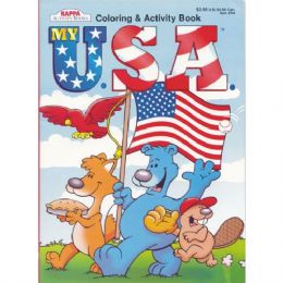 80 Wholesale My Usa Color & Activity Book