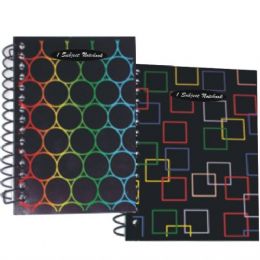 48 Pieces 1 Subject Notebook, 70 Sheets, Geometric Neon - Notebooks