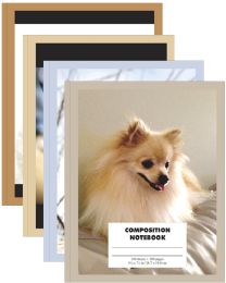 48 Wholesale Ultra Hard Cover Designer Composition Notebook, 100 Sheets, Cats And Dogs