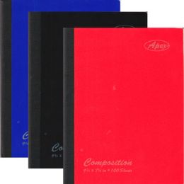 48 Pieces 100 Sheet Poly Cover Composition Notebook - 9.75" X 7.5" - Notebooks