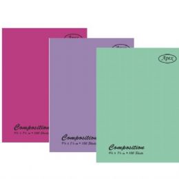 48 Wholesale Poly Cover Composition Notebook - Assorted Colors - 100 Sheets