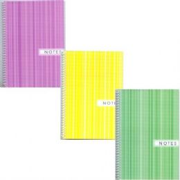 48 Wholesale Poly Notebook - 8.5" X 5.75" - 80 Sheets
