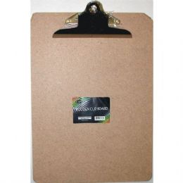 36 Pieces Clip Board, 9 x 12.5, Wooden - Clipboards and Binders