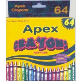 48 Wholesale 64 Count Apex Crayons