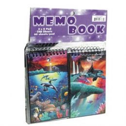 48 Pieces Under The Sea 4pk Memo Book 4pk - Notebooks