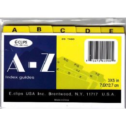 60 Bulk A To Z Index Guides 3"x5"