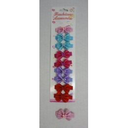60 Wholesale 10pc Child's Hair Clip [sparkle With Butterfly]
