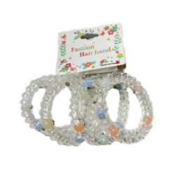 48 Pieces Loose Knitted Ear Band With FloweR-Multicolor - Head Wraps