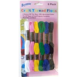 48 Wholesale Craft Thread Floss 6 Pack