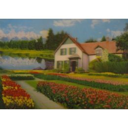 20 Wholesale 3d PicturE-House By The Lake