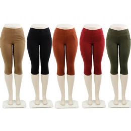 48 Pieces Ladies Capri Pants - Womens Capri Pants