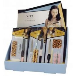 144 Wholesale Viva Nail Care Manicure Set In Display