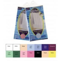 24 Wholesale Heavy Duty Shower Curtain Liner With Grommets And Magnets Burgandy Only 70" x 72"
