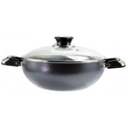 8 Units of Belly Shaped Cooking Pots Feature Tempered Glass Lids With Steam Holes - Frying Pans and Baking Pans