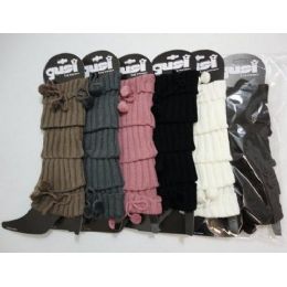 120 Wholesale Leg WarmerS--Tie & Pompoms [p]