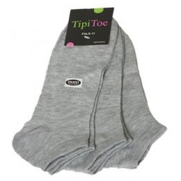 60 Pairs Womens Ankle Sock Sizes 9-11 Grey Color Only - Womens Ankle Sock