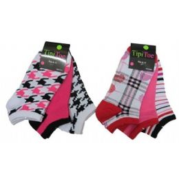 48 Pairs Women 3 Pack Ankle Sock - Womens Ankle Sock