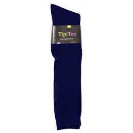 48 Wholesale Women Solid Color Knee High Navy Color