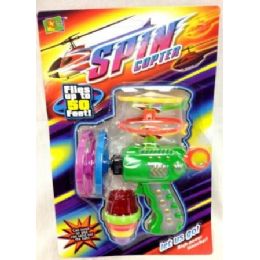 24 of Spin Gun Set Lightup Spin Gun Helicopters