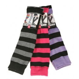48 Pairs Women Over The Knee Striped Color - Womens Over the knee sock