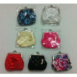 72 of 3"x4" Designed Snap Close Change Purse