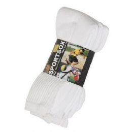 60 Wholesale Mens 3 Pack Low Cut Sock Size 10-13 White Color