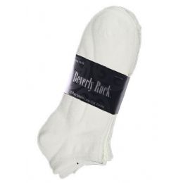 60 Wholesale Mens 3 Pack Low Cut Sock Size 10-13 White Color Only