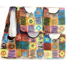 36 of Nepal Handmade Peace Star Sign With Flower Hobo Purse